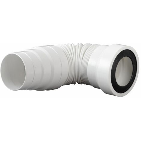 Siamp – Pipe WC souple extensible 25-55cm – Ø100 – Raccordement avec joint torique ou collage – Pour espaces confinés