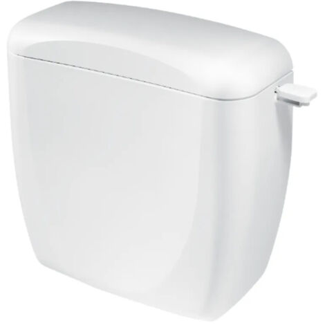 Siamp – Réservoir de chasse d'eau simple volume 9L – Entraînement silencieux – Installation attenante – Dimensions 380x430x150mm