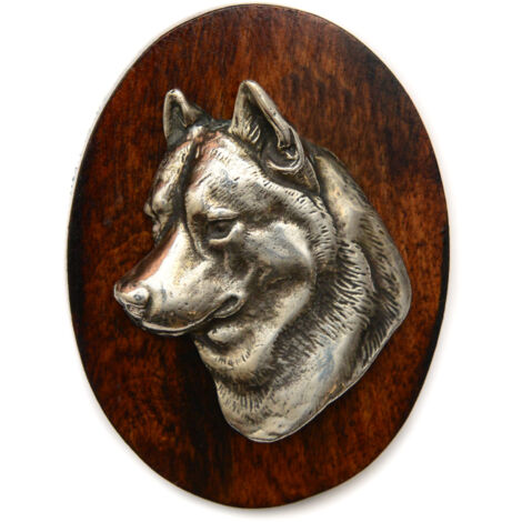 Siberian Husky, Siberian Husky - Showbrosche, Startnummernclip, Hundeabzeichen von Art-Dog