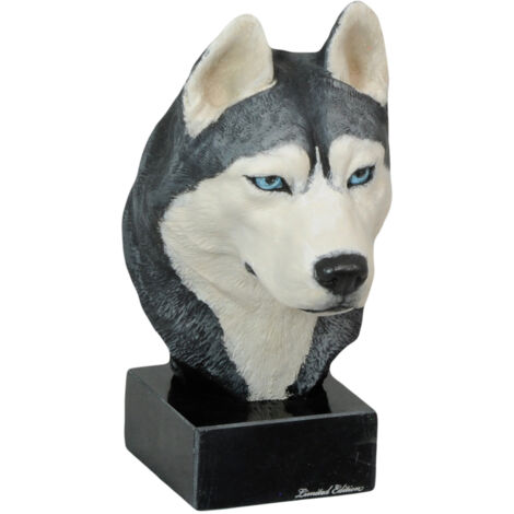 Siberian Husky, Siberian Husky - statuetta dipinta, figurina, realizzata dall'artista, marchio Art-Dog