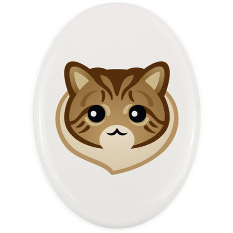 Siberian - lapide in ceramica con grafica e iscrizione del marchio Art-Dog
