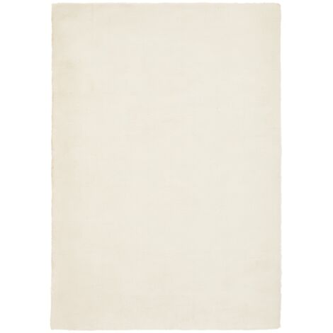 SIBERIE - Tapis imitation fourrure extra-doux beige 160x230