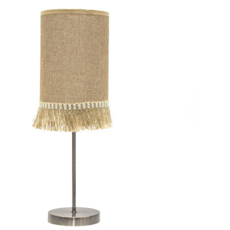 SIBILA Leder Tischplatte mit Lampenschirm FABRILAMP