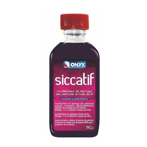 Siccatif sans plomb bouteille 190 ml
