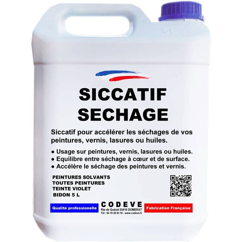 Siccatif Sechage - 5 l - Codeve Bois