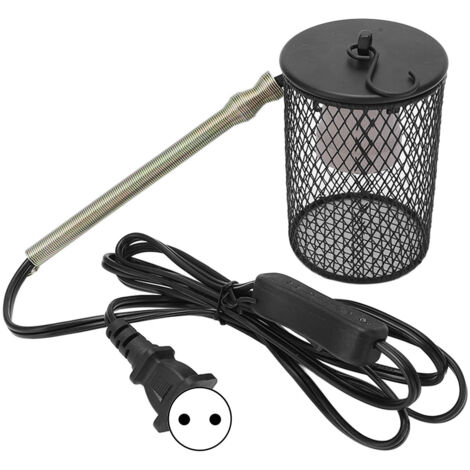 Sichere, professionelle Heizlampe für Reptilien – verhindert Verbrennungen, ideal für Schildkröten und Echsen, isolierte Lampe, 220-V-EU-Stecker