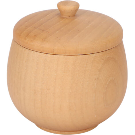 Sicheres, auslaufsicheres und klassisches Gewürzglas aus Jujube-Holz mit Klappdeckel für die Küche