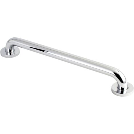Sicherheits-Badezimmergriff aus Silber, 40 x 5 x 7,5 cm, 1 barrierefreier WC-Handlauf aus Edelstahl