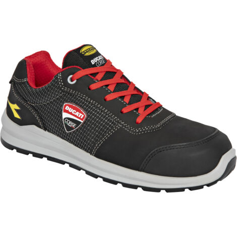 Sicherheits-Sneaker DUCATI SPEEDY RACE LOW S3S FO SR SC MET FREE - Schwarz/Rot 38