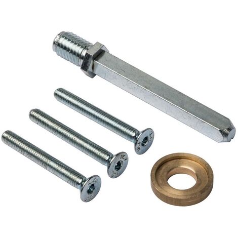 Sicherheitsbeschlag Befestigungsset 8mm Wechsel-Vierkant M6 Durchzugsschrauben 44-48mm