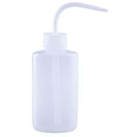 Sicherheitsflasche aus Kunststoff, schmale Öffnung, langes Rohr, Tropfwaschflasche, Tattoo, Wimpernreinigung, Waschflasche, Laborwaschflasche, 250 ml