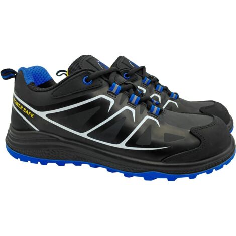 Sicherheitshalbschuh TOBI S1P schwarz-blau-gelb Sicherheitsschuhe