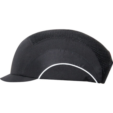 Sicherheitskappe Hardcap A1+ mit Mikrovisier – 2,5 cm Schwarz