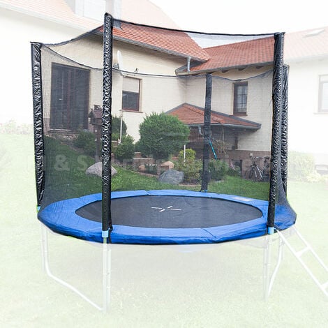 MSPOINT Sicherheitsnetz für 183cm Trampolin, ohne Pfosten für 6 Stangen