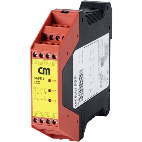 Sicherheitsrelais SAFE 4.3eco CM Manufactory Betriebsspannung: 24 V/DC, 24 V/AC 3 Schließer, 1 Öffne
