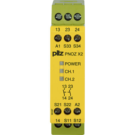 Sicherheitsschaltgerät PNOZ X2 24VAC/DC 2n/o PILZ 2 Schließer (B x H x T) 22.5 x 87 x 121 mm 1 St.