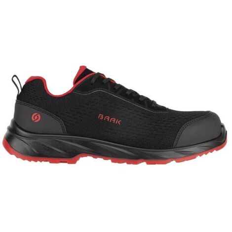 Sicherheitsschuh Pio Gr.41 W.11 schwarz/rot S1PS FO LG SR ESD EN20345