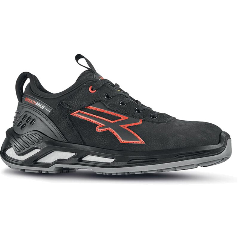 U-Power Hochsichere Sicherheitsschuhe Tucker Esd S3 Ci Src - Schwarz/rot 39