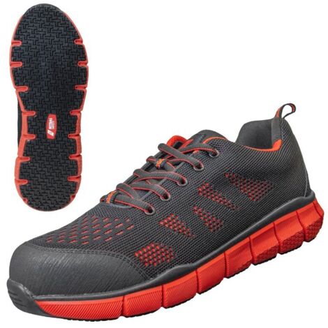 Sicherheitsschuhe Sonic Step S1 7440 schwarz / rot Gr. 36