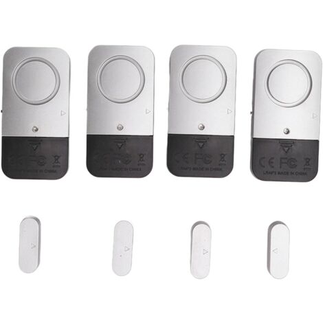 Sicherheitstüralarm, 120 dB Fenstertüralarm 4 Sets für Hotel