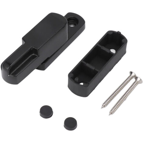 Sicherheitsverriegelung für Schiebefenster aus Aluminiumlegierung, Typ T, schwarz - Kindersicherung und Haussicherheit.