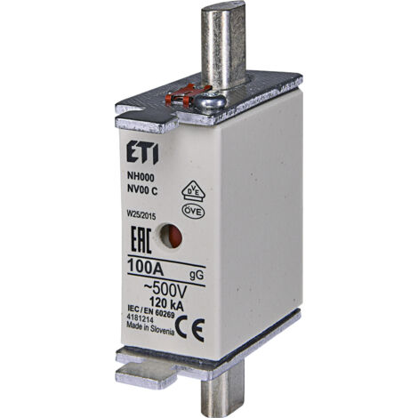 Sicherung Gg 100a/500vac Nh1c Keramisch Industriell 004184214