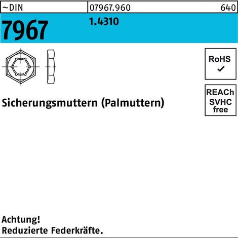 Sicherungsmutter DIN 7967 M 101.4310 100 Stück