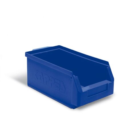 Sichtlagerkasten L350xB200xH150mm PE blau KAPPES