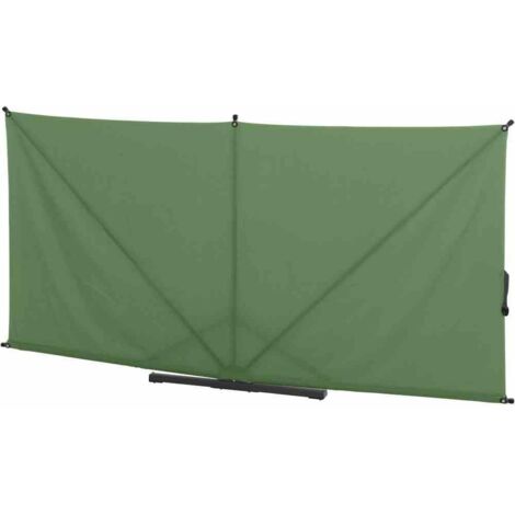 Sichtschutz Ben olive Stahl anthrazit/Polyester olive