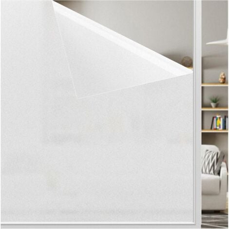 CYSLMUK Sichtschutzfolie für Fenster, blickdichte Fensterfolie, elektrostatische Glasfolie, mattierte Anti-UV-Folie für Büro, Badezimmer, Schlafzimmer, Küche, 30 x 200 cm