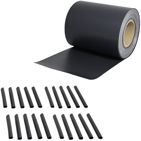 Sichtschutzfolie PVC Windschutz Zaunblende Doppelstabmatten blickdicht 65M