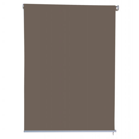 Sichtschutzrollo Outdoor-Rollo Vertikalmarkise Sichtschutz blickdichtes Rollo Fenster 1x2,3m Braun