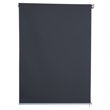 Sichtschutzrollo Vertikalmarkise Sonnenschutz Sichtschutz blickdichtes Rollo 1,2 x 2,3 m anthrazit