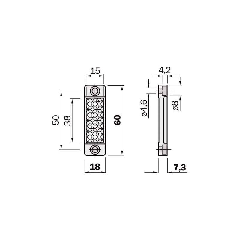 Sick - réflecteur 20 x 40 mm, düsseldorf PL20A 1012719