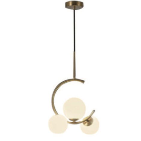Sickle P3 - une lampe boule laiteuse moderne