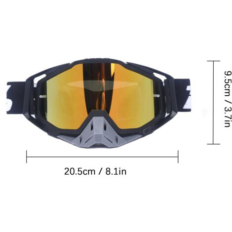 Sicurezza motociclistica, occhiali da moto fuoristrada, occhiali da motocross, adatti per motociclette, auto da corsa, corse fuoristrada, moto da cross, quad, caschi da sci o jet