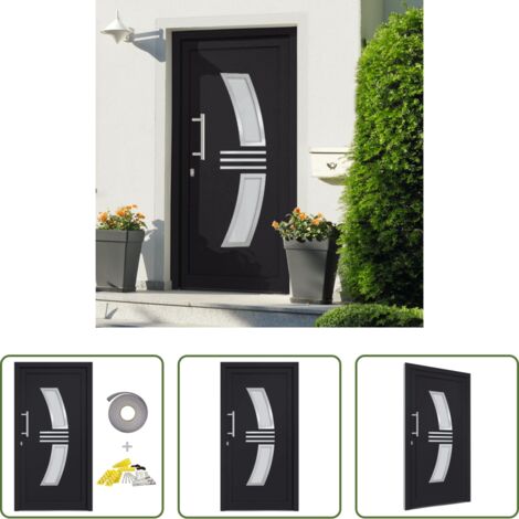 Sicurezza -  Porta di Ingresso Antracite 108x200 cm