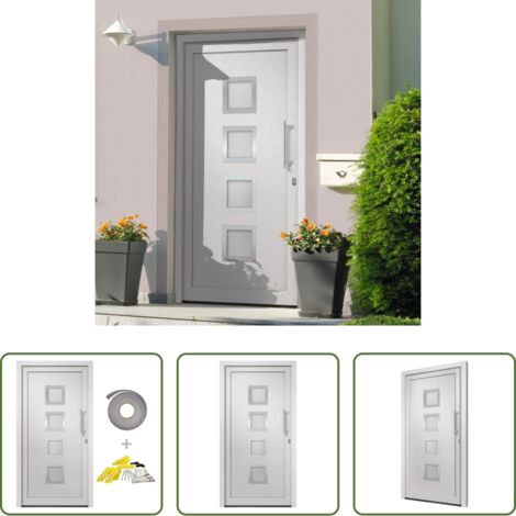 Sicurezza -  Porta di Ingresso Bianca 98x208 cm