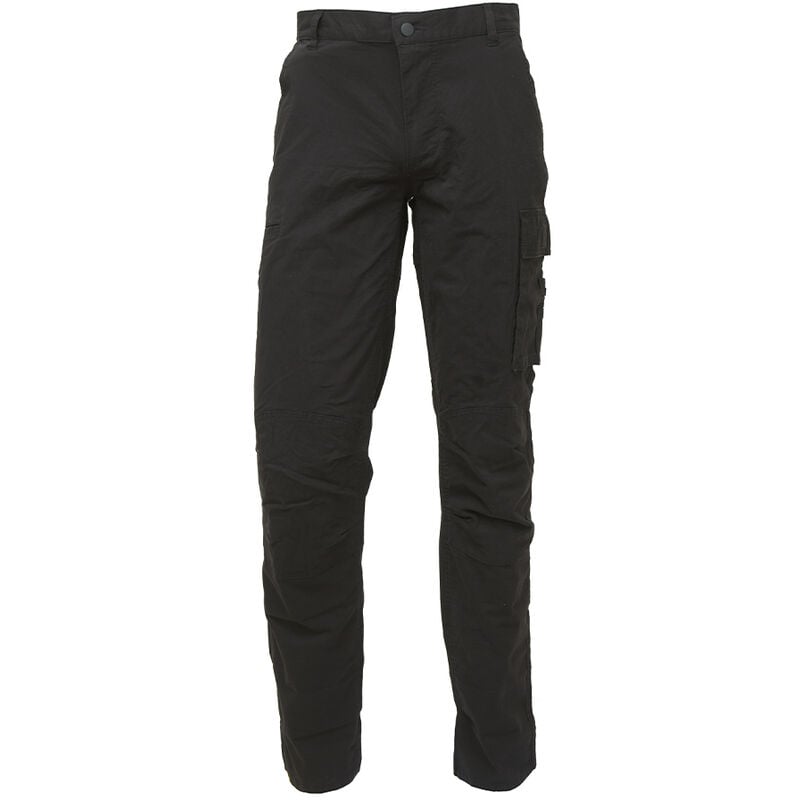 Image of Upower ocean Black Carbon pantalone da lavoro multi tasca resistente slim estivo black carbon taglia l