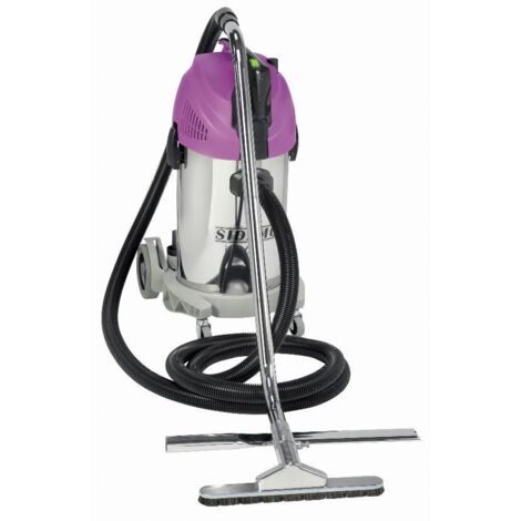 Sidamo – Aspirateur professionnel 20402052 – Cuve inox 38 L – Puissance 1450 W – Dépression 26,7 kPa – Pour ramonage suies de fuel - JET 30 I DR