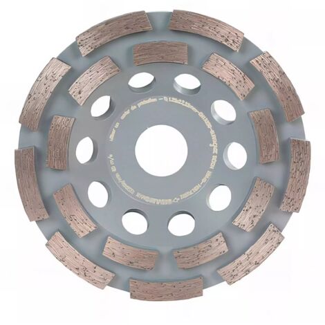 Sidamo – Assiette à poncer diamant pour béton Ø125 mm – Double rang de segments – Alésage 22,23 mm – Hauteur 5,5 mm – Rendement optimal