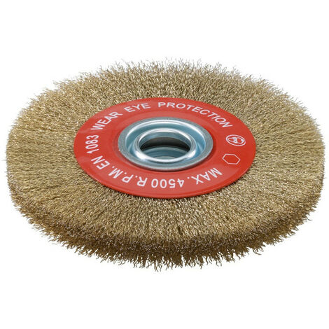 Brosse Circulaire Métallique Satra – Pour Touret Et Meuleuse – 150 Mm – Neuf