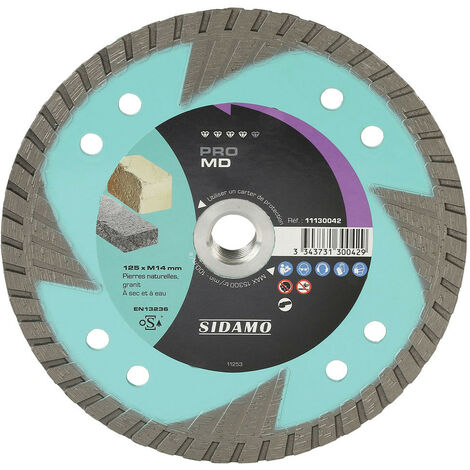 Sidamo - Disque diamant 125 x M14 mm - PRO MD