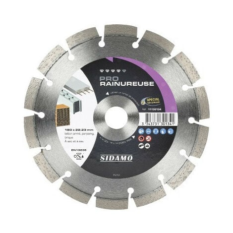 Sidamo - Disque Diamant Pro Rainureuse - D. 140 X 22,23 X H 10