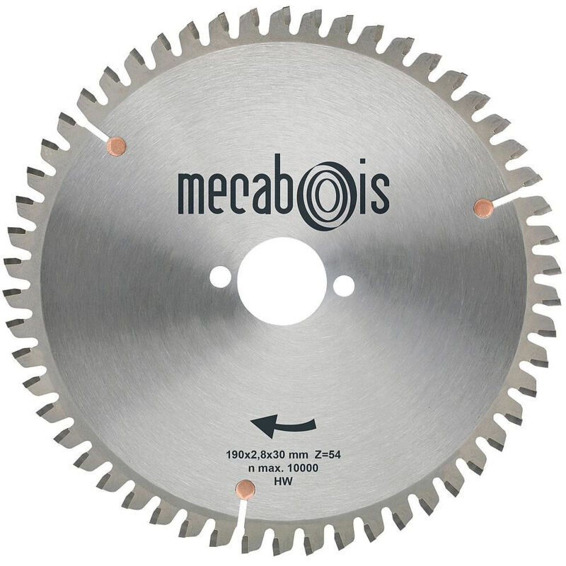

Mecabois - Sidamo - Hoja de carburo universal 210x2.8x30 - 54 dientes
