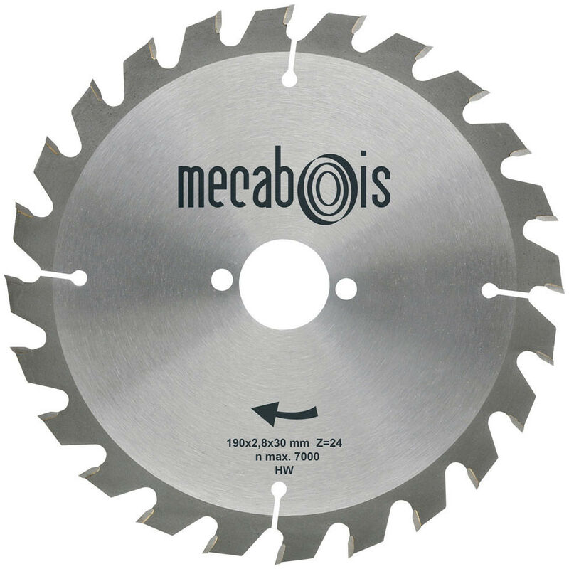 Mecabois - Sidamo - Lame Carbure Silergie i 270x3x30 - 24 Dents