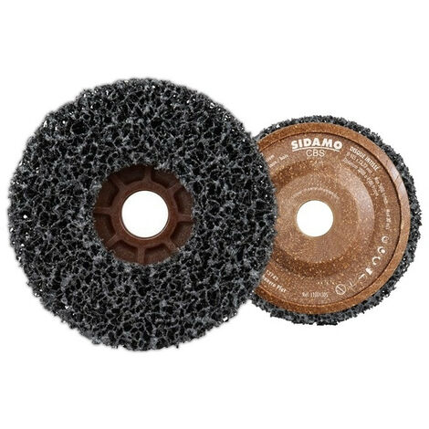 Sidamo – Lot de 10 disques abrasifs intissés 125mm – Grain carbure de silicium – Pour nettoyage acier et inox – Alésage 22,23mm