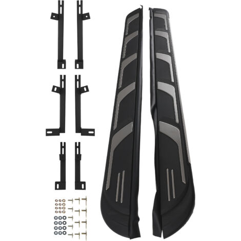 Side Bars Running Board Side Steps for AUDI Q7 2015-2023 4M 4MB Black Set