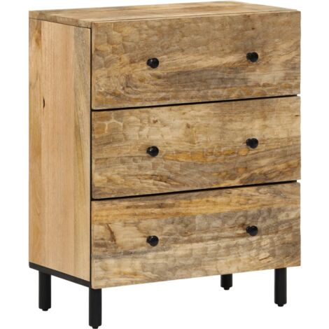 Side Cabinet 60x33x75 cm Solid Wood Mango vidaXL