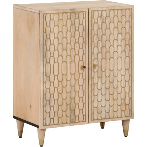 Side Cabinet 60x33x75 cm Solid Wood Mango vidaXL